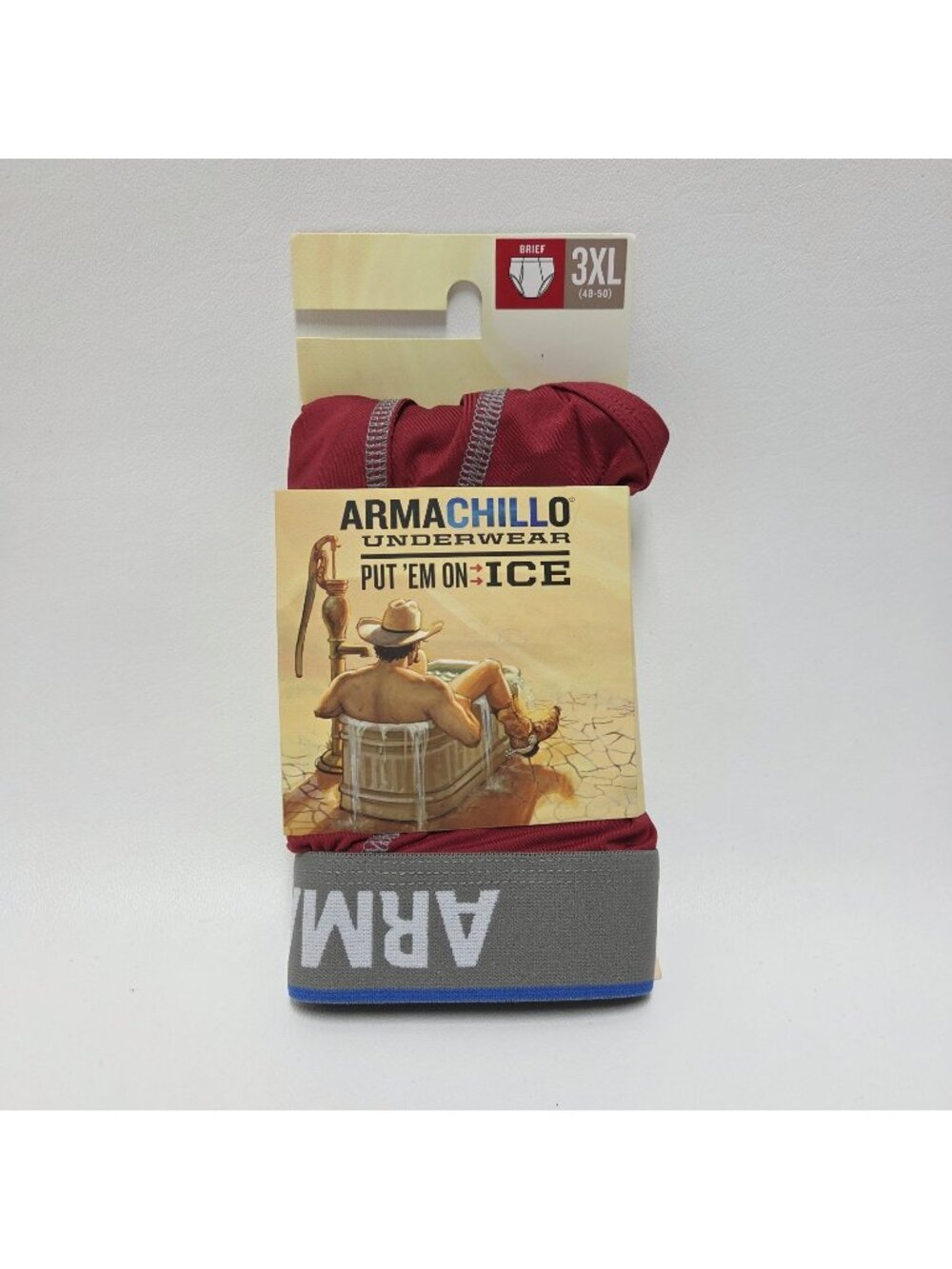 Duluth Trading Underwear Men's 3XL Burgundy Armachillo Cooling Briefs